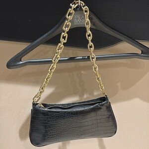 Zara black and gold  purse